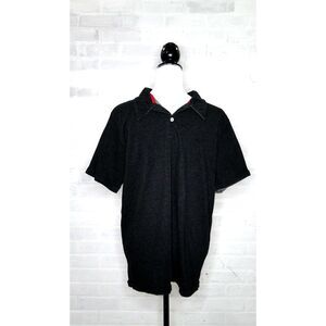 Quiksilver Black Short Sleeve‎ Performance Polo Shirt Men's XL